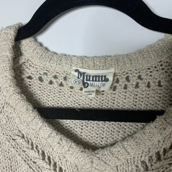 Show me your Mumu mellow fringe heart sweater XS - Picture 3 of 7